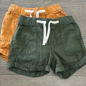 Old Navy Kids' Olive and Mustard Shorts Set